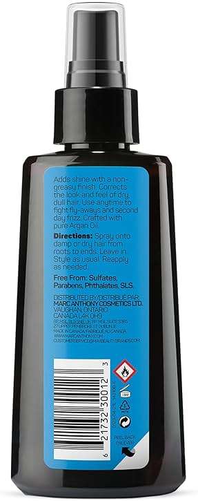 Marc Anthony Argan Oil Smoothing Cream with Keratin - Lightweight Hair Styler for Lasting Shine & Removes Frizz for Smooth Hair - Nourishing Argan Oil of Morocco & Olive Oil - Sulfate & Paraben Free - Image 4