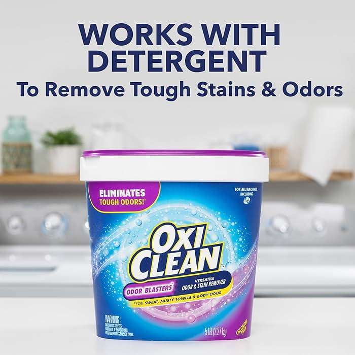 OxiClean Odor Blasters Versatile Odor and Laundry Stain Remover Powder, 5 lb - Image 5