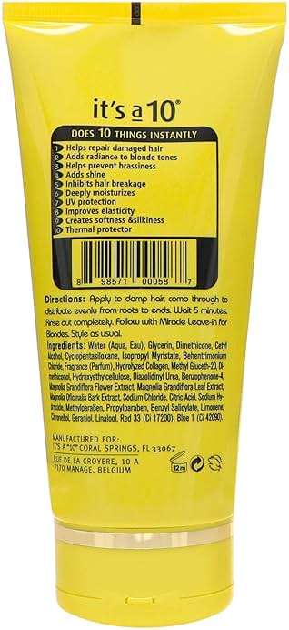 It's a 10 Haircare Five Minute Hair Repair for Blondes, 5 fl. oz. (Pack of 2) - Image 2