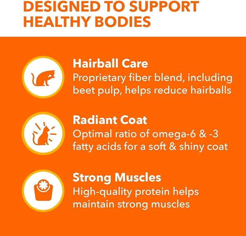 IAMS Proactive Health Dry Cat Food Hairball Care, Adult Cat Food, with Real Chicken and Salmon, 7 lb. Bag - Image 4