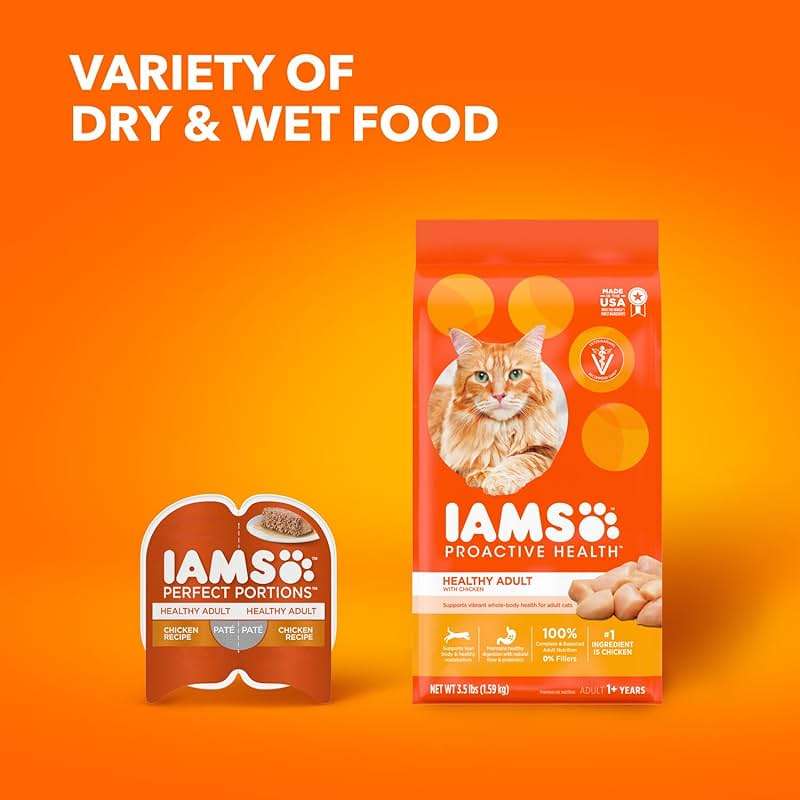 IAMS Proactive Health Dry Cat Food, Healthy Cat Food Dry Recipe for Adults, with Chicken 3.5 lb. Bag - Image 14