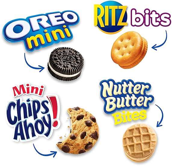 Nabisco Snacks Variety Pack, OREO Minis, Nutter Butter Bites, CHIPS AHOY! Minis Cookies, and RITZ Bits Cheese Sandwich Crackers, 20 Snack Packs - Image 4