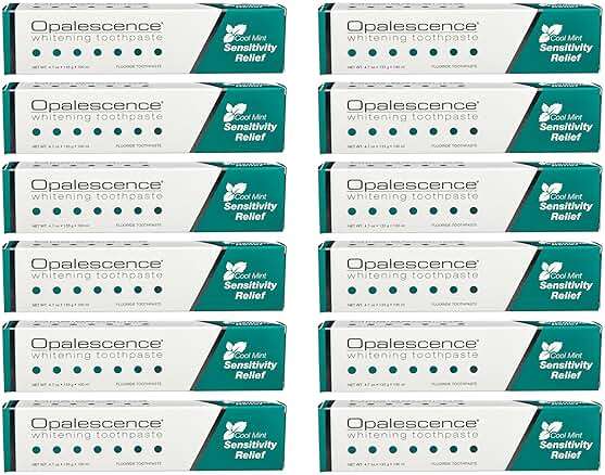 Opalescence Whitening Toothpaste for Sensitive Teeth (12 Pack) - Oral Care, Mint Flavor, Gluten Free - 5167-12 - Image 1