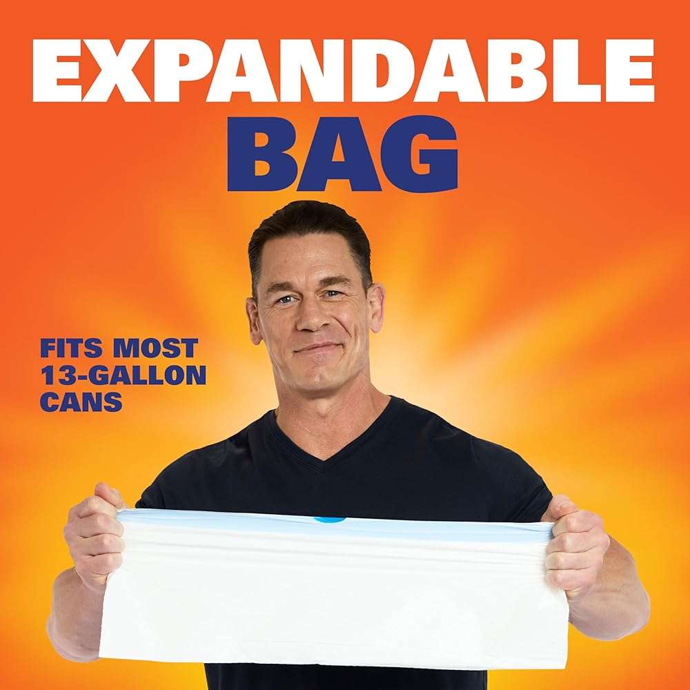 Hefty Ultra Strong 13 Gallon Trash Bags, Tall Kitchen Trash Bags 13 Gallon Size, Drawstring Closure, Continuous Odor Control, White, Unscented, 40 Bags - Image 6