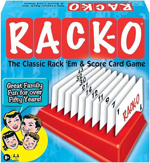 Winning Moves Rack-O Retro Game Games USA, Classic Tabletop Game Enjoyed by Families Since The 1950's! Ages 8+, 2-4 Players (6122) - Image 2