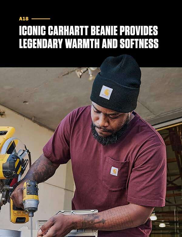 Carhartt Men's Iconic A18 Watch Cap Beanie - Image 3