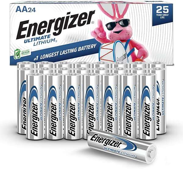 Energizer Ultimate Lithium AA Batteries, 24 Pack, 1.5V Long-Lasting for High-Drain Devices, Cameras & Flashlights - Image 1