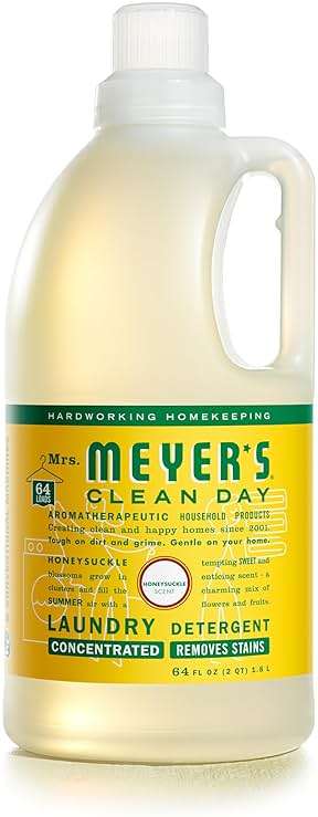 MRS. MEYER'S CLEAN DAY Laundry Detergent, Honeysuckle, 64 Fluid Ounce - Image 1