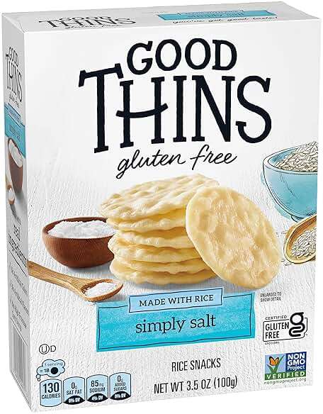 Good Thins, Simply Salt Rice Snacks Crackers, Snack Crackers, 3.5 Ounce - Image 11