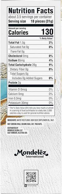 Good Thins, Simply Salt Rice Snacks Crackers, Snack Crackers, 3.5 Ounce - Image 3