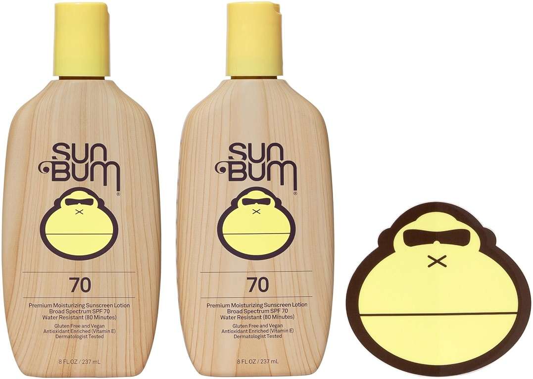 Sun Bum Original SPF 70 Sunscreen Lotion | Vegan and Reef Friendly (Octinoxate & Oxybenzone Free) Broad Spectrum Moisturizing UVA/UVB Sunscreen with Vitamin E | 8 oz (Pack of 2) - Image 1