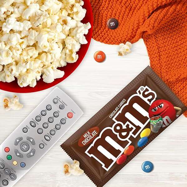 M&M'S Milk Chocolate Candy, Full Size, 1.69 oz Bag (Pack of 36) - Image 4