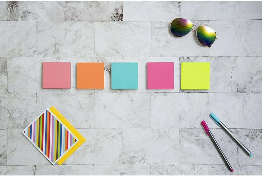 Post-it Notes, 3 in x 3 in., 18 Sticky Notes Pads, 100 Sheets per Pad, Poptimistic Collection, School Supplies and Oﬃce Products, The Original Post-it Note - Image 2