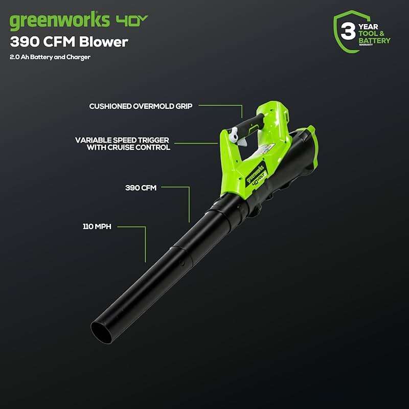 Greenworks 40V Lawn Care Combo Kit, Trimmer & Blower for Edging & Leaf Cleanup, 2.0Ah Battery & Charger (Gas-Free Yard Duo) - Image 3