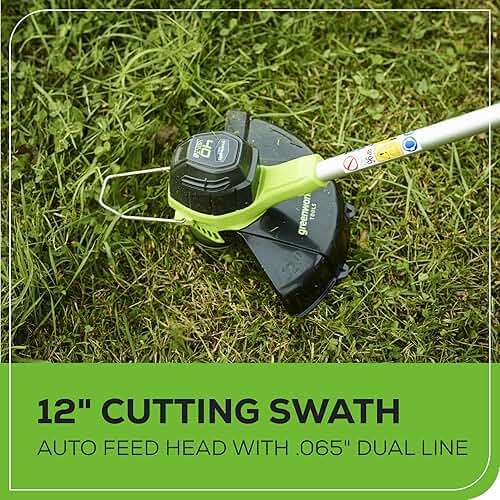 Greenworks 40V Lawn Care Combo Kit, Trimmer & Blower for Edging & Leaf Cleanup, 2.0Ah Battery & Charger (Gas-Free Yard Duo) - Image 7