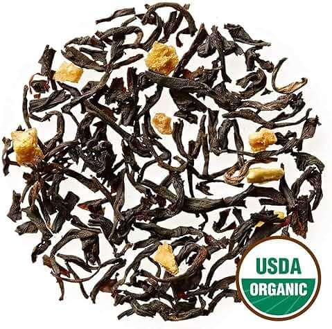 Golden Moon Tea Organic Tippy Earl Grey Black Tea - Real Bergamot Peels & Extract - Loose Leaf, Non-GMO - 1 Pound (192 Servings) - Image 3