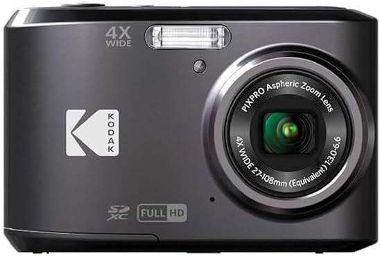 Kodak PIXPRO Friendly Zoom FZ43-BK 16MP Digital Camera with 4X Optical Zoom and 2.7" LCD Screen (Black) - Image 1