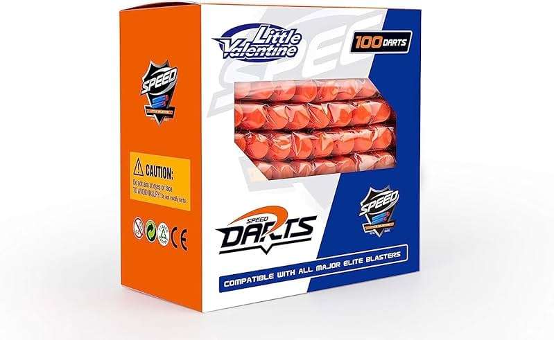 Nerf N Strike Blaster Compatible Dart Bullets, Compatible with All Elite 2.0 Series Blasters Blue - Image 2