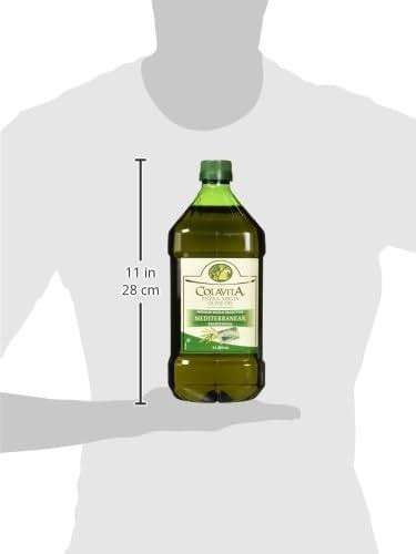 Colavita Mediterranean Extra Virgin Olive Oil | Cold Pressed Blend from Italy, Greece, Spain, Tunisia, Turkey and Morocco | Full-Bodied Flavor with Velvety Texture | OU Kosher | 34 Fl Oz (1 L) - Image 5