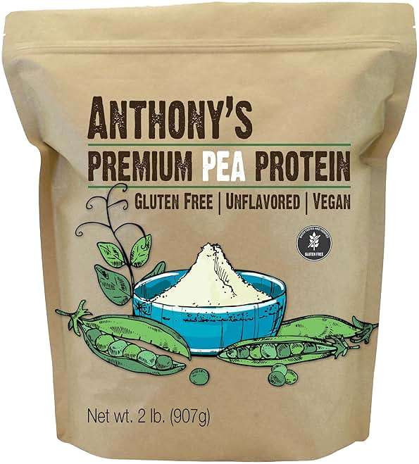 Anthony's Premium Pea Protein, 2 lb, Plant Based, Gluten Free, Unflavored, Vegan, Keto Friendly, Made from Peas - Image 1