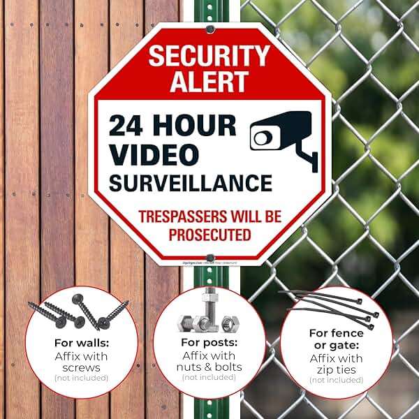 Video Surveillance Sign, Surveillance Sign, 12x12 Inches, Rust Free .040 Aluminum, Fade Resistant, Made in USA - Image 4