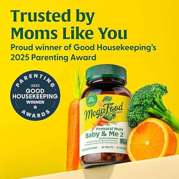 MegaFood Baby & Me 2 Prenatal Vitamin and Minerals - Vitamins for Women - with Folate (Folic Acid Natural Form), Choline, Iron, Iodine, and Vitamin C, Vitamin D and more - 60 Tabs (30 Servings) - Image 2