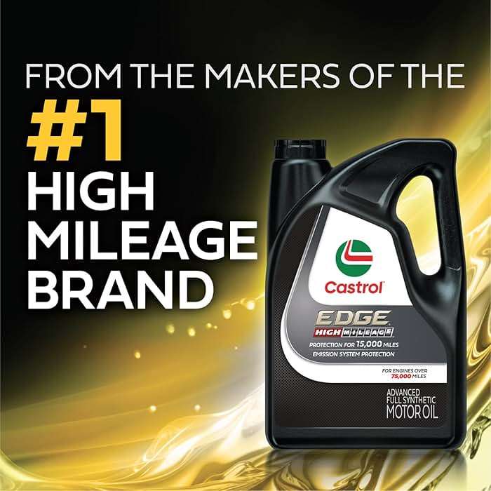 Castrol EDGE High Mileage 10W-30 Advanced Full Synthetic Motor Oil, 5 Quarts - Image 6