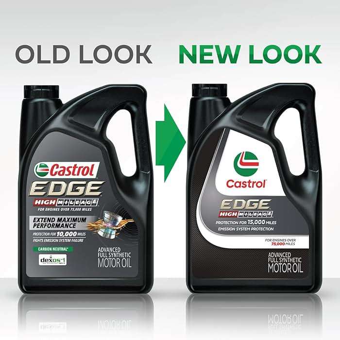 Castrol EDGE High Mileage 5W-30 Advanced Full Synthetic Motor Oil, 5 Quarts - Image 4
