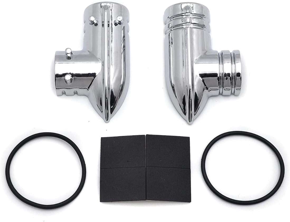 HTTMT MT418-CD Chrome Fuel Line Fitting Cover Compatible with Harley Davidson Fuel Injected Electra Glides Road Glides Road Kings Street Glides Trikes Softail Dynas Sportsters - Image 4