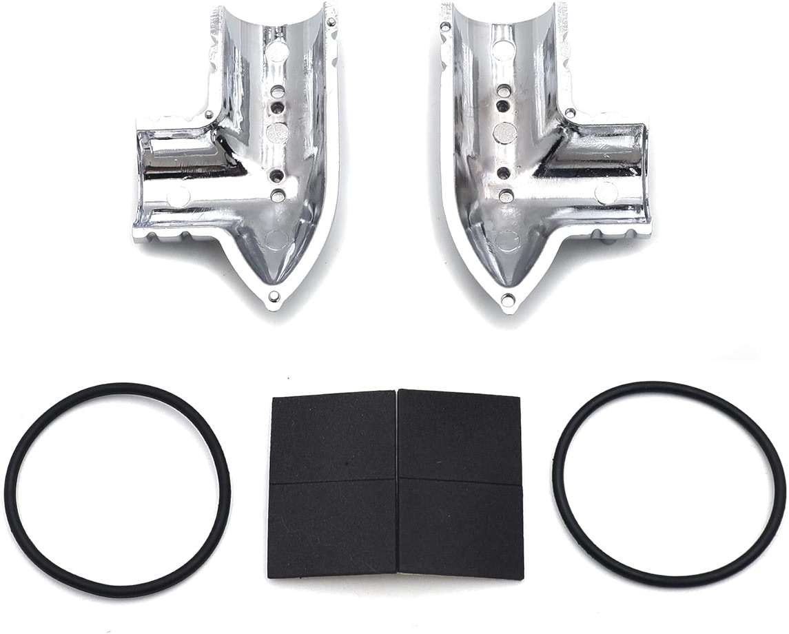 HTTMT MT418-CD Chrome Fuel Line Fitting Cover Compatible with Harley Davidson Fuel Injected Electra Glides Road Glides Road Kings Street Glides Trikes Softail Dynas Sportsters - Image 5
