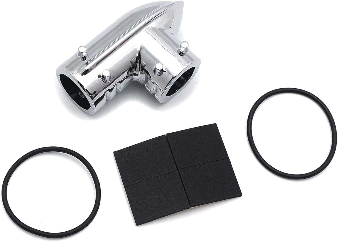 HTTMT MT418-CD Chrome Fuel Line Fitting Cover Compatible with Harley Davidson Fuel Injected Electra Glides Road Glides Road Kings Street Glides Trikes Softail Dynas Sportsters - Image 7
