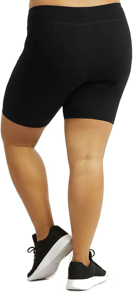 Popular Bike Shorts Women Plus Size - Soft Cotton Biker Shorts. Great Gym, Workout, Running, Yoga Shorts or Any Activity - Image 3