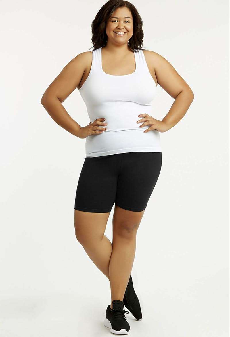 Popular Bike Shorts Women Plus Size - Soft Cotton Biker Shorts. Great Gym, Workout, Running, Yoga Shorts or Any Activity - Image 4