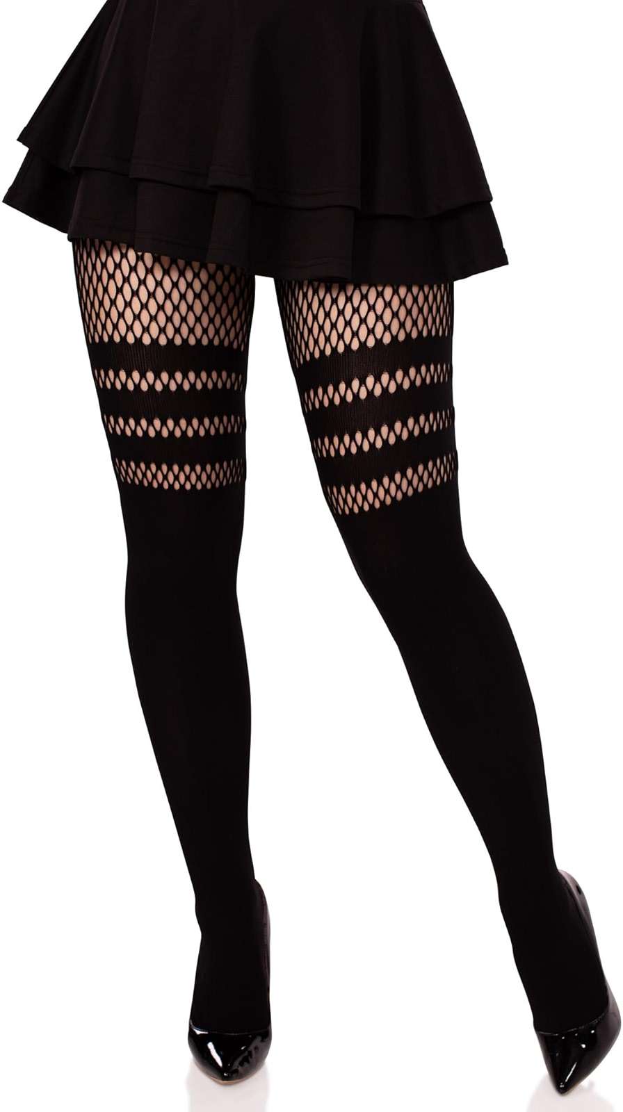 Leg Avenue Women's Dark Alternative Fishnet Tights - Image 1
