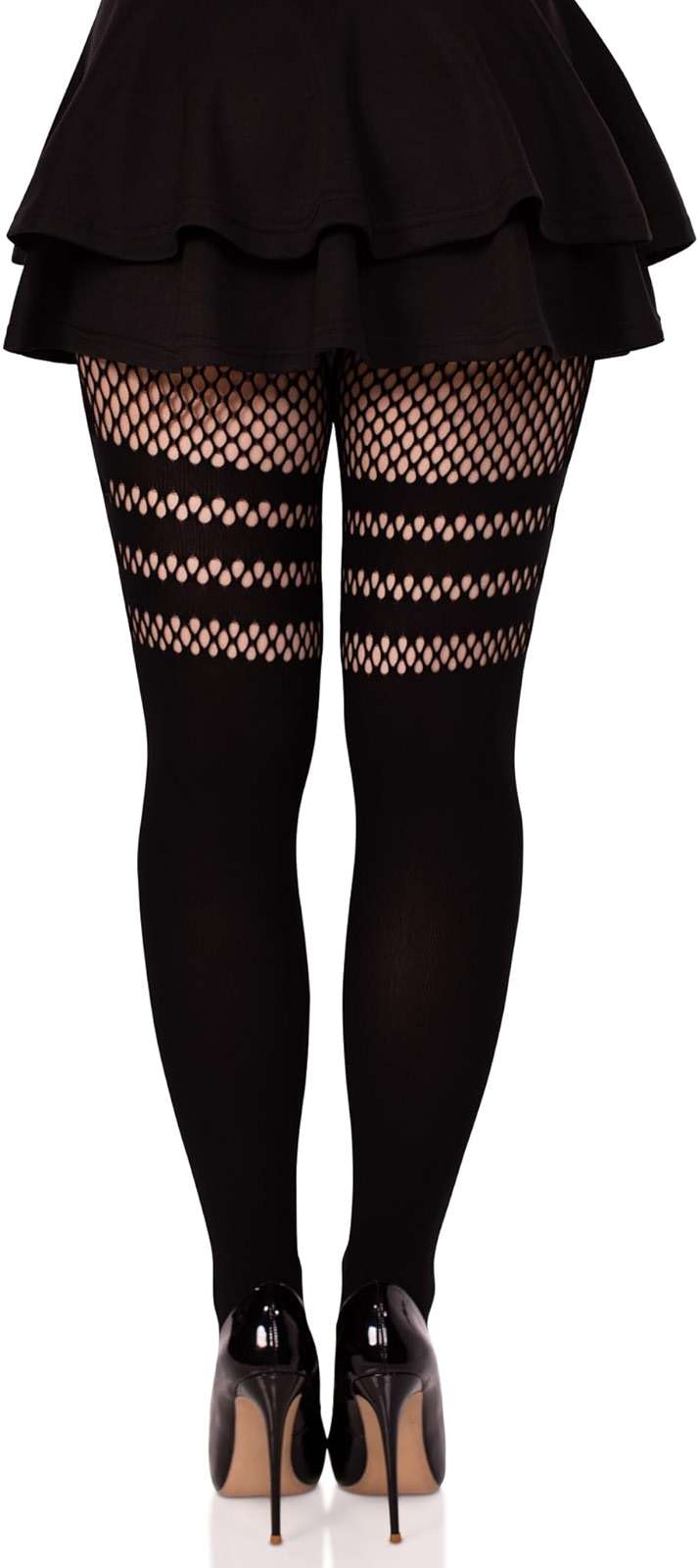 Leg Avenue Women's Dark Alternative Fishnet Tights - Image 2