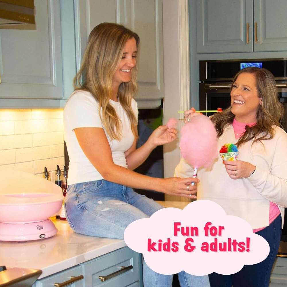 Cotton Candy Express Floss Sugar Variety Pack, 10 - 11oz Plastic Jars of Pina Colada, Orange, Bubble Gum, Grape, Watermelon, Green Apple, & More - Image 4