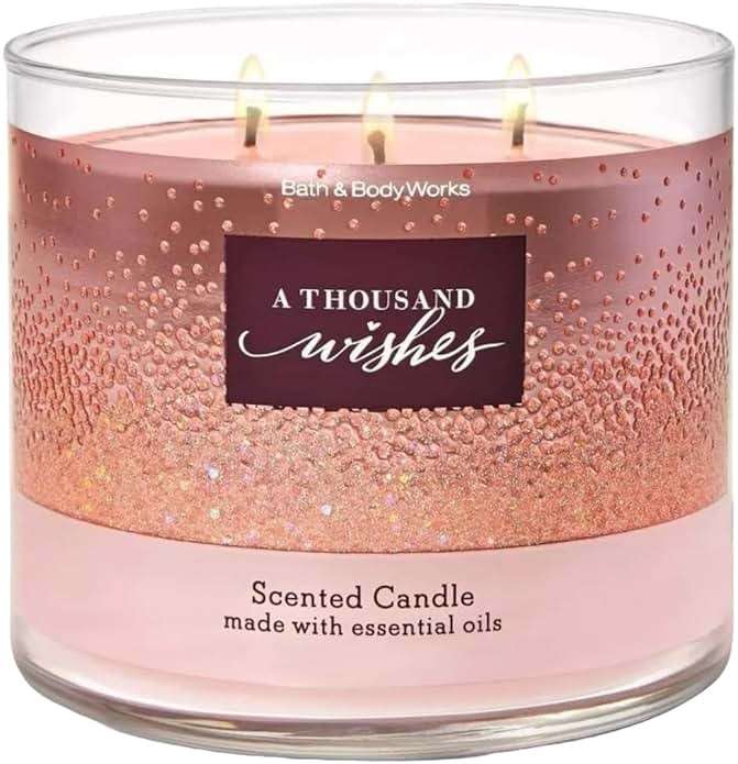 Bath and Body Works A THOUSAND WISHES 3-Wick Candle 14.5 Ounce - Image 1