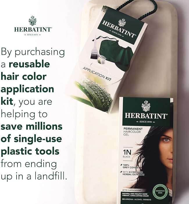 Herbatint Hair Color Application Kit - Includes Brush, Cape & Measuring Cup - Reusable, Eco-friendly Dye Application - 1 Pack - Image 4