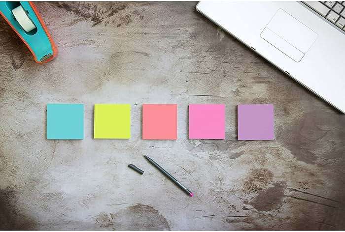 Post-it Super Sticky Notes, 12 Sticky Note Pads, 3 x 3 in., School Supplies, Office Products, 2X the Sticking Power, Supernova Neons Collection - Image 14
