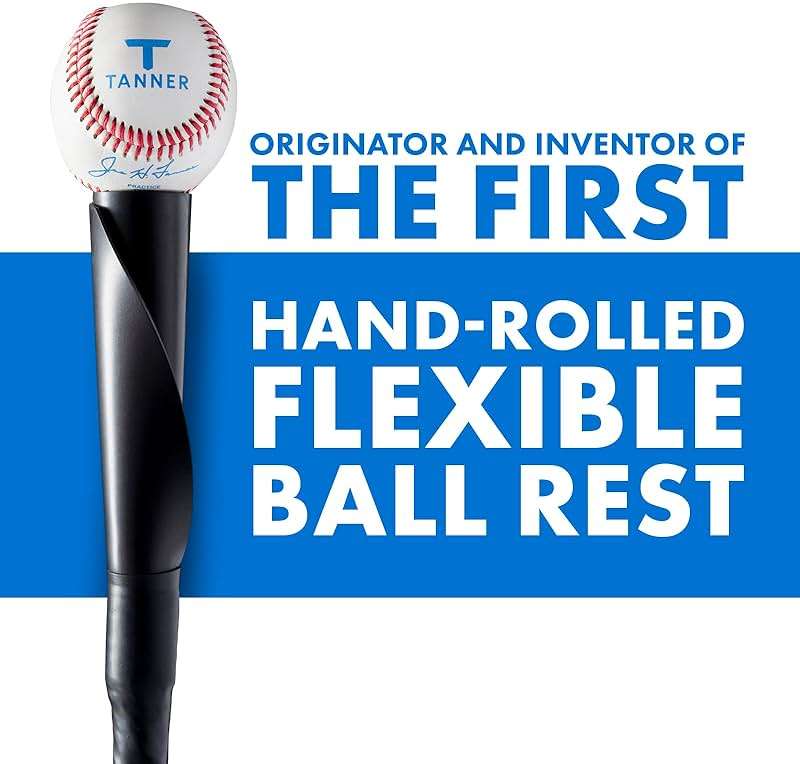 Tanner Heavy Batting Tee | Ultra Durable Hitting Tee with Weighted “Claw” Base for Ultimate Stability on Uneven Surfaces | Adjusts from 26-43"| Baseball Softball Slow Pitch - Image 4