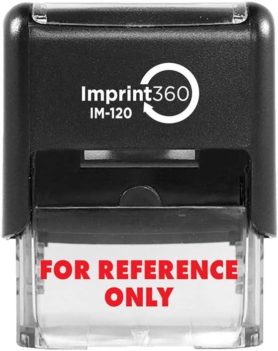 AS-IMP1026 for Reference ONLY Rubber Stamp, with Red Ink - Image 1