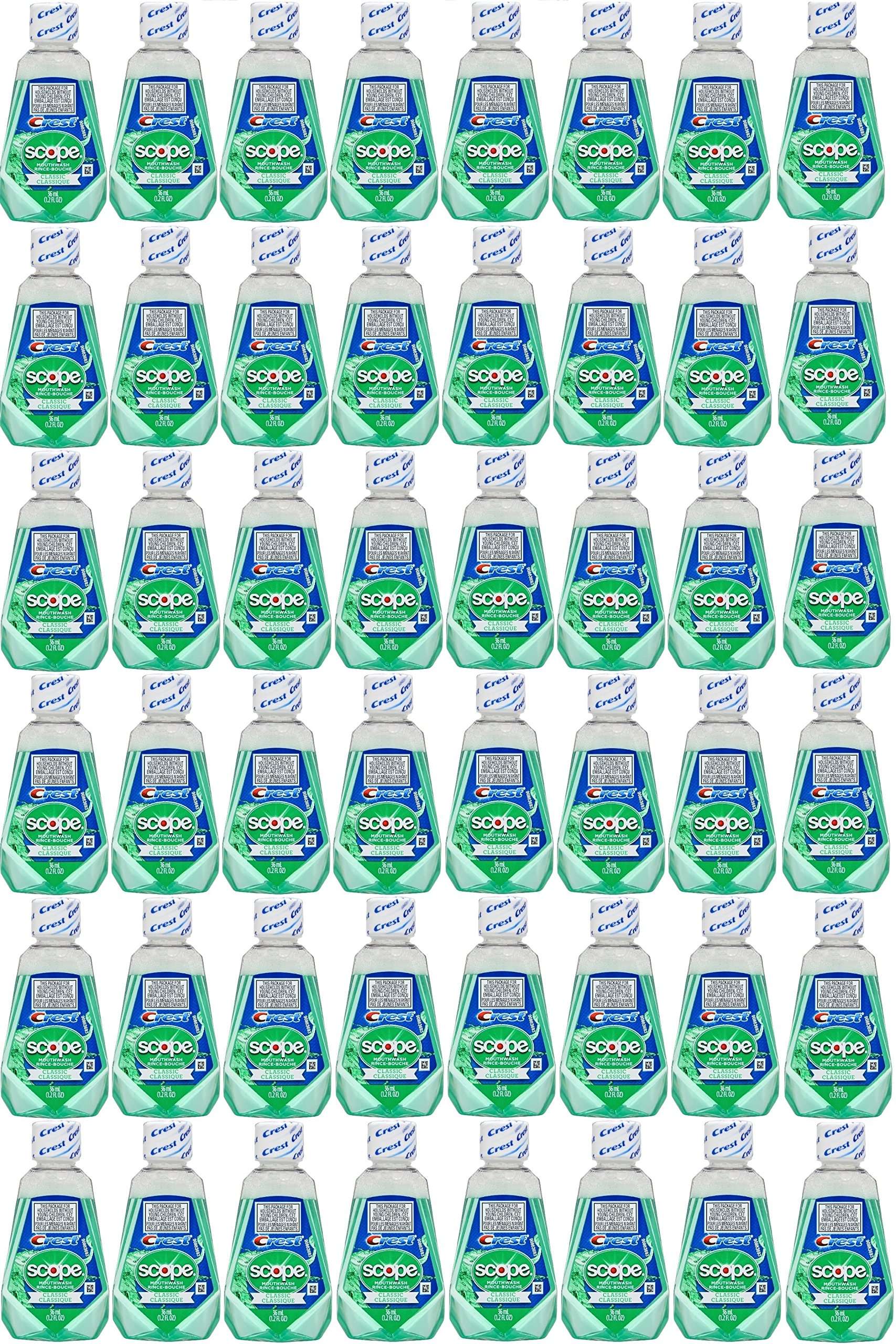 Scope Travel Size Mouthwash Classic Original Mint 1.2 Oz 48 Pack - Image 2