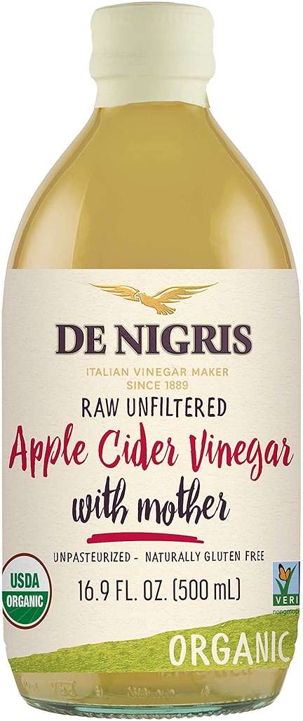 De Nigris Organic Apple Cider Vinegar Raw & Unfiltered 16,9 Oz (500ml) | Apple Cider Vinegar With Mother A Source Of Functional Elements For The Balance Of Metabolism | Apple Cider Vinegar Organic - Image 1