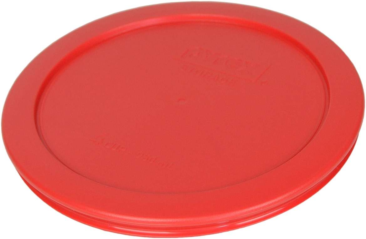 Pyrex 7201-PC 4-Cup Red Food Storage Replacement Lid (6-Pack) - Made in USA - Image 2