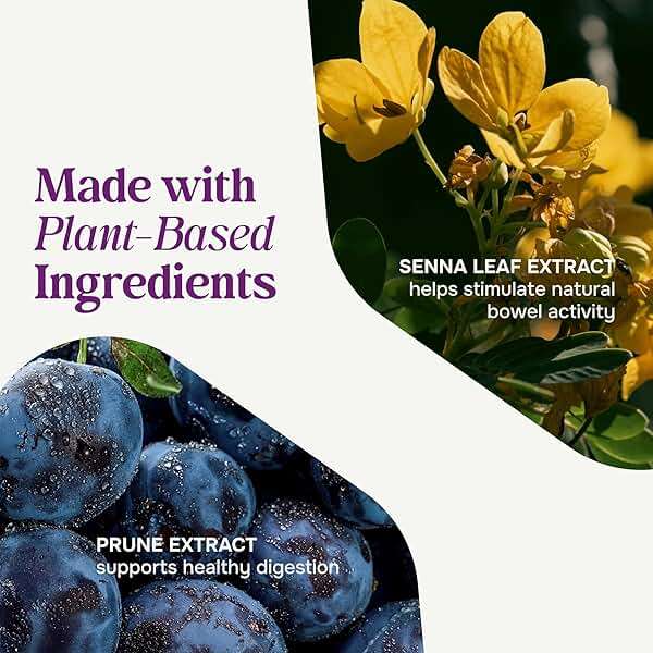 Prunelax Ciruelax Maximum Relief Laxative Tablets with Natural Senna for Occasional Constipation, Senna Extract, Vegan & Gluten-Free, Gentle Overnight Relief - 100ct - Image 5
