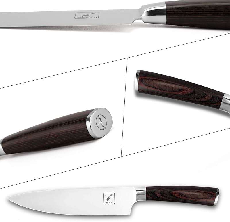 imarku Japanese Chef Knife - Sharp Kitchen Knife 8 Inch Chef's Knives HC Steel Paring Knife, Unique Gifts for Men and Women, Gifts for Mom or Dad, Kitchen Gadgets with Gift Box, Fathers Gifts - Image 6