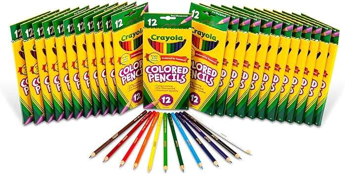 Crayola Bulk Colored Pencils for Kids (24pk) - 12 Assorted Colors, Art Supplies For Crafts & Coloring Books, Bulk Preschool & Kindergarten Classroom Supplies (Packaging May Vary) - Image 3