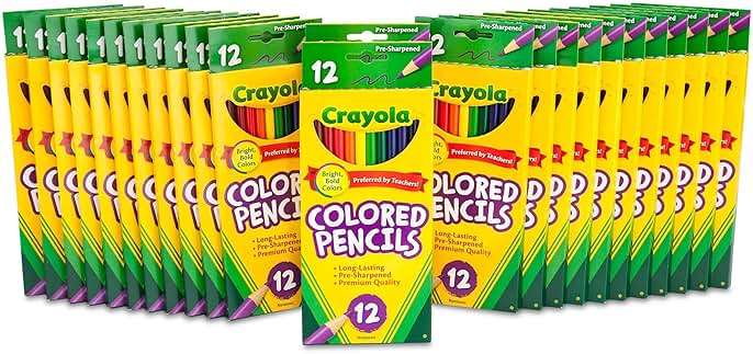 Crayola Bulk Colored Pencils for Kids (24pk) - 12 Assorted Colors, Art Supplies For Crafts & Coloring Books, Bulk Preschool & Kindergarten Classroom Supplies (Packaging May Vary) - Image 5