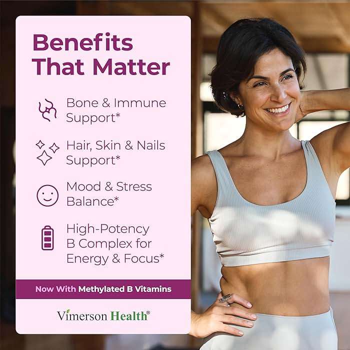Vimerson Health Multivitamin for Women: Methylated B Vitamins, Chelated Minerals and Bioavailable D3 for Focus and Energy Support – Daily Womens Multivitamins and Multiminerals – 60 Capsules - Image 2