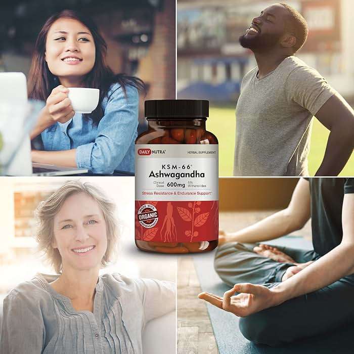 DailyNutra KSM-66 Ashwagandha 600mg Organic Root Extract - High Potency Supplement with 5% Withanolides | Relieves Tiredness, Supports Relaxation, Focus, Energy, & Muscle Growth (90 Capsules) - Image 9